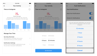 Instagram’s “Your Activity” page.
